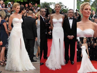 Dan 1.
Uma Thurman u kreaciji Atelier Versace za jesen 2011