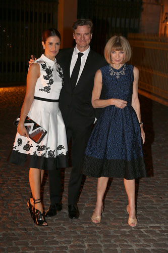 Livia i Colin Firth i Anna Wintour