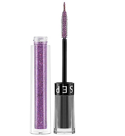 Sephora Glitter Eyeliner and Mascara, lila