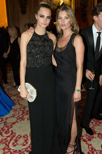 Cara Delevingne i Kate Moss