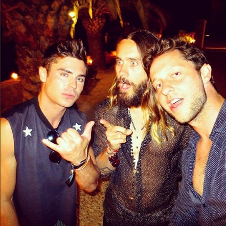 Zac Efron, Jared Leto, Derek Blasberg