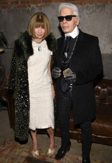 Anna Wintour, Karl Lagerfeld