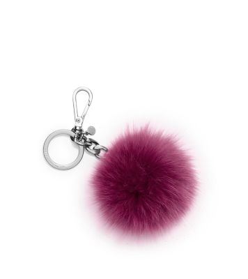 Michael Kors Fur Pom-Pom Keychain