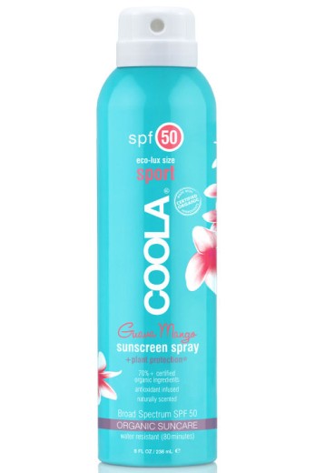 Coola Sport SPF 50 Guava Mango Sunscreen Spray